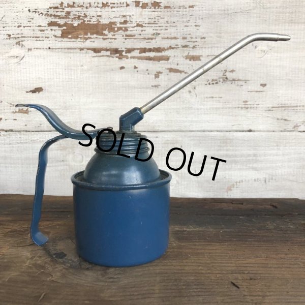 画像2: Vintage Oil Can Blue Oiler (S496) (2)