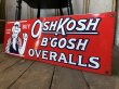 画像2: Vintage OshKosh B'Gosh Overalls Uncle Sam Porcelain Sign (S513) (2)