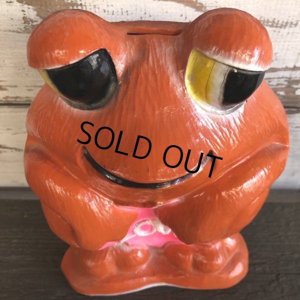 画像7: Vintage Psychedelic Hippie Frog Piggy Bank LOVE (S516) (7)