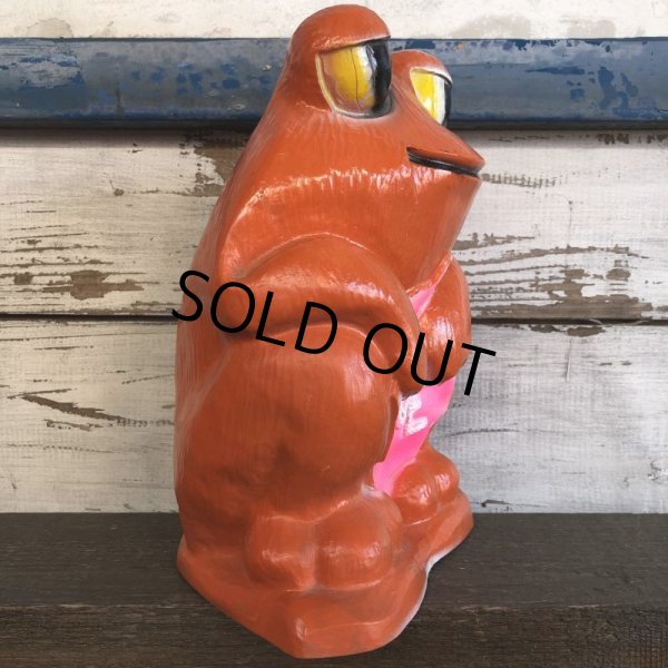 画像5: Vintage Psychedelic Hippie Frog Piggy Bank LOVE (S516) (5)