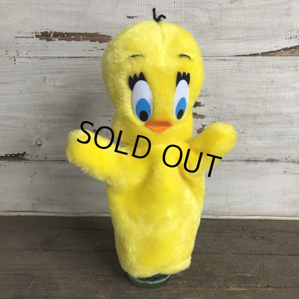 画像1: Vintage Tweety Hand Puppet Doll 28cm  (S525) (1)