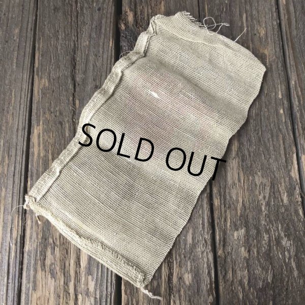 画像2: Vintage Planters Mr. Peanut Burlap Bag ROASTED PEANUTS 1LB (S538) (2)