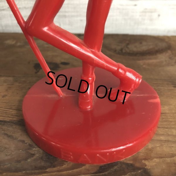 画像7: Vintage Planters Mr. Peanut Plastic Bank Red (S530) (7)