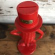 画像6: Vintage Planters Mr. Peanut Plastic Bank Red (S530) (6)