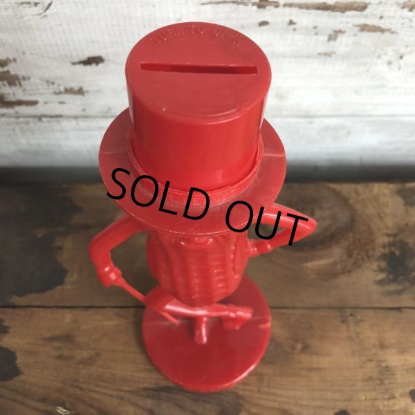 画像5: Vintage Planters Mr. Peanut Plastic Bank Red (S530) (5)