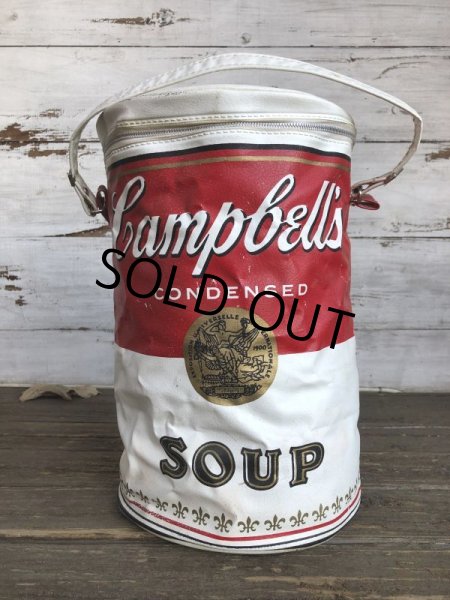 画像3: Vintage Campbell Soup Vinyl Cooler Bag (S543) (3)