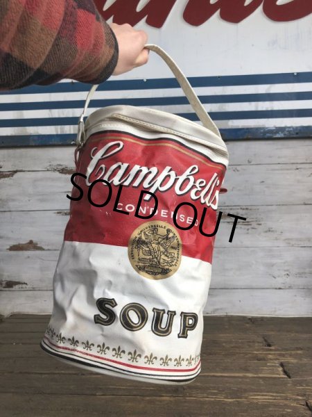 画像8: Vintage Campbell Soup Vinyl Cooler Bag (S543) (8)