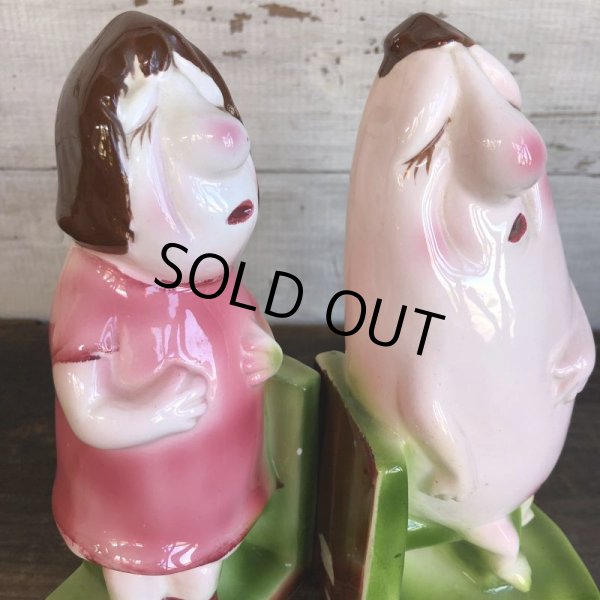 画像7: Vintage Weird Ceramic Bookends (S546) (7)