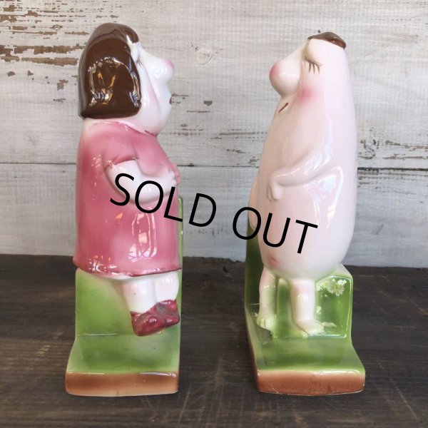画像3: Vintage Weird Ceramic Bookends (S546) (3)