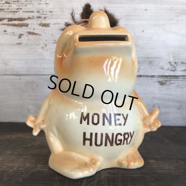 画像7: Vinatge Ceramic Bank MONEY HUNGRY (S545) (7)