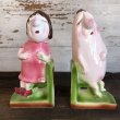 画像2: Vintage Weird Ceramic Bookends (S546) (2)