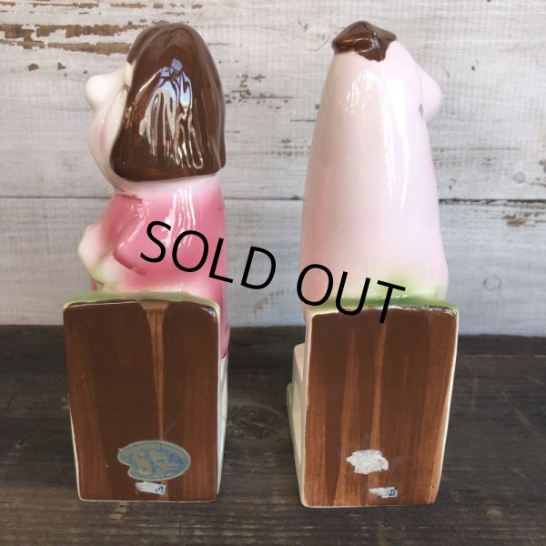 画像5: Vintage Weird Ceramic Bookends (S546) (5)