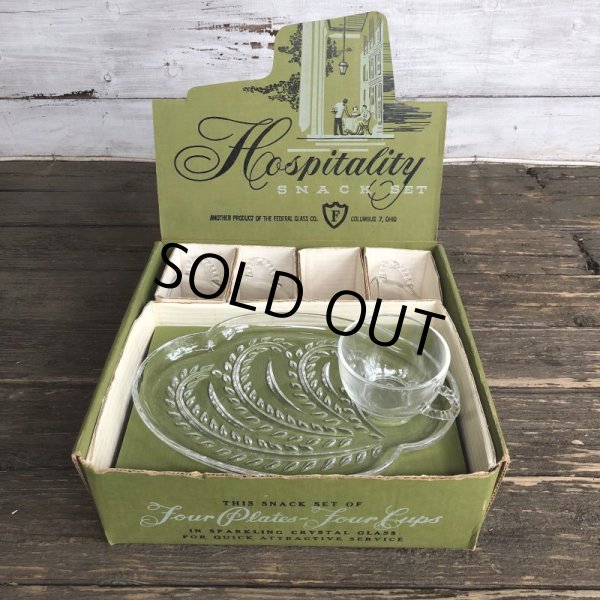 画像2: Vintage Federal Hospitality Snack Set Dead Stock (S551) (2)