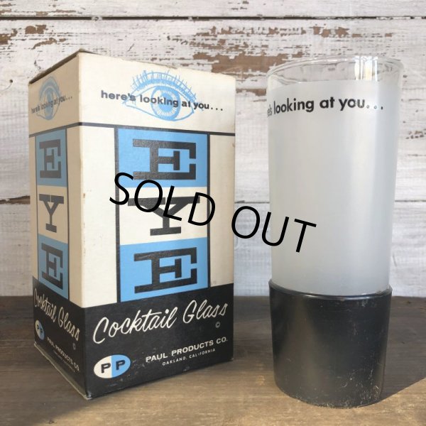 画像6: Vintage Dead Stock EYE Cocktail Glass PIC ME UP and PEEK (S562)  (6)