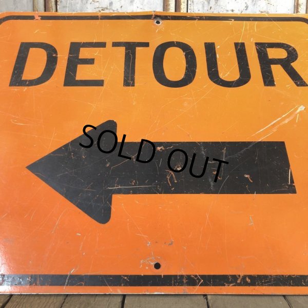 画像6: Vintage Road Sign DETOUR ← (S572)  (6)