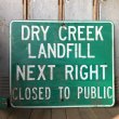 画像1: Vintage Road Sign DRY CREEK ... (S574)  (1)