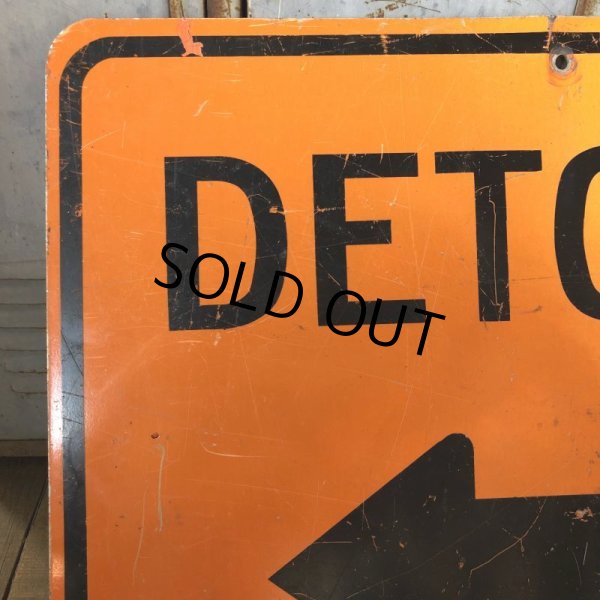 画像4: Vintage Road Sign DETOUR ← (S572)  (4)