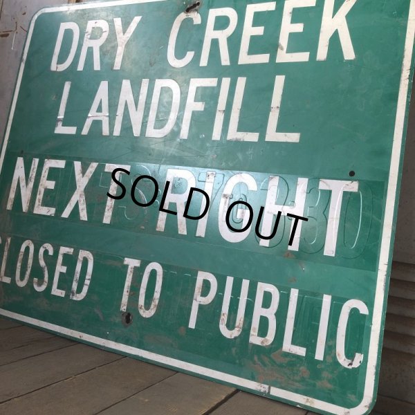 画像4: Vintage Road Sign DRY CREEK ... (S574)  (4)