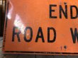 画像7: Vintage Road Sign END ROAD WORK (S576)  (7)