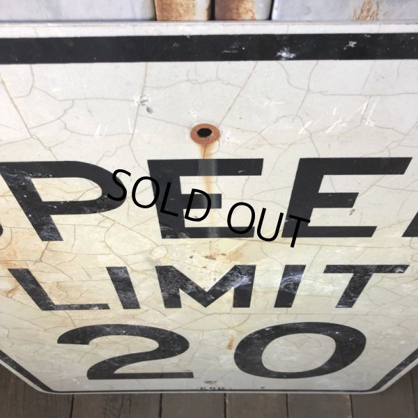 画像2: Vintage Road Sign SPEED LIMIT 20 (S575)  (2)