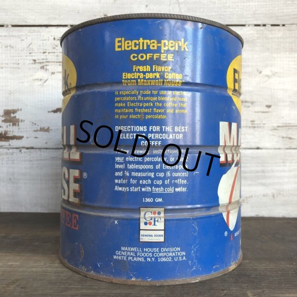 画像2: Vintage Max Well House Coffee Can 48oz (S566) 　 (2)