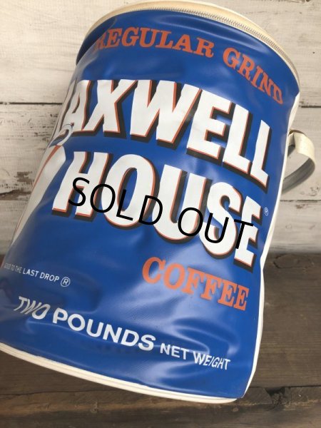 画像9: Vintage Max Well House Coffee Vinyl Cooler Bag (S579) 　 (9)