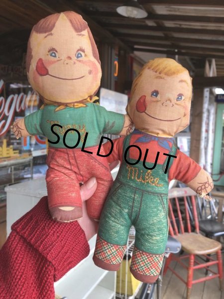 画像8: 50s Vintage Mike & Merry General Foods Advertising Rag Doll Set (S580) 　 (8)