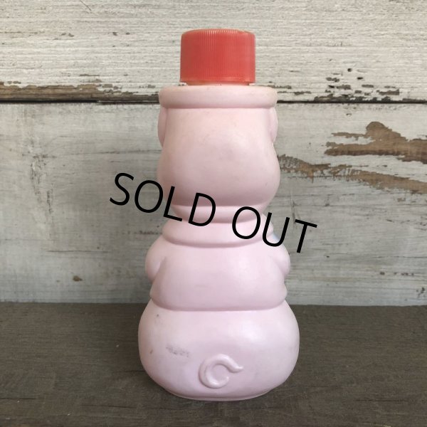 画像3: Vintage Soaky Bobble Bath bottle Little Pig Red (S587) (3)