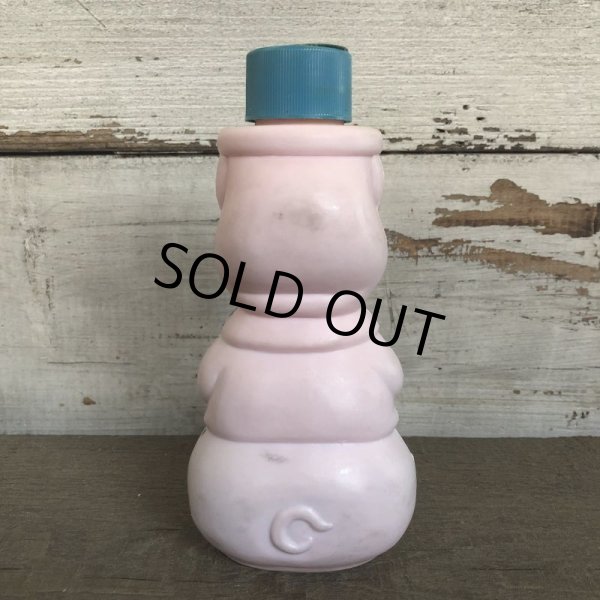画像3: Vintage Soaky Bobble Bath bottle Little Pig Blue (S588) (3)