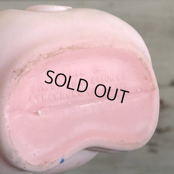 画像6: Vintage Soaky Bobble Bath bottle Little Pig Blue (S588) (6)