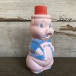 画像2: Vintage Soaky Bobble Bath bottle Little Pig Red (S587) (2)