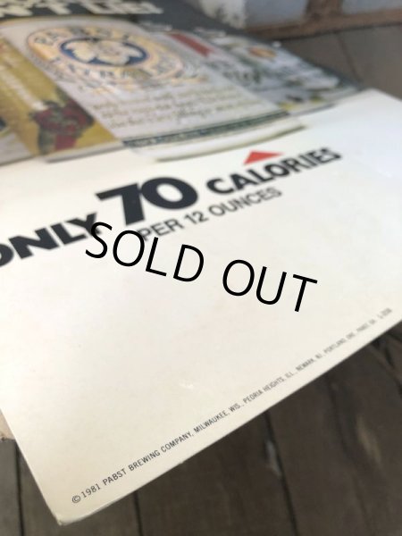 画像2: Vintage Pabst Cardboard Sign FIGURES DON'T LIE! (S601) (2)