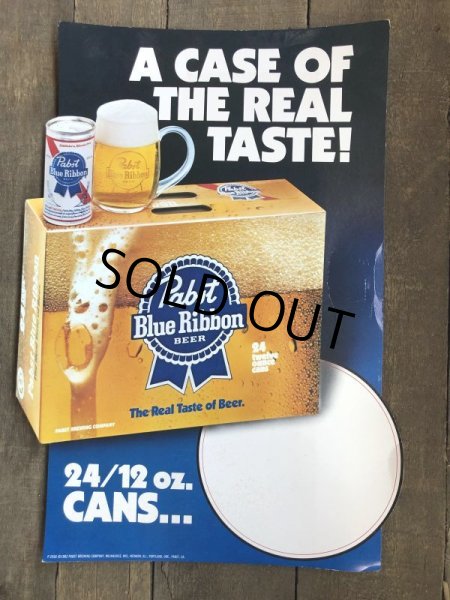 画像5: Vintage Pabst Cardboard Sign A CASE OF THE REAL TASTE! (S602) (5)