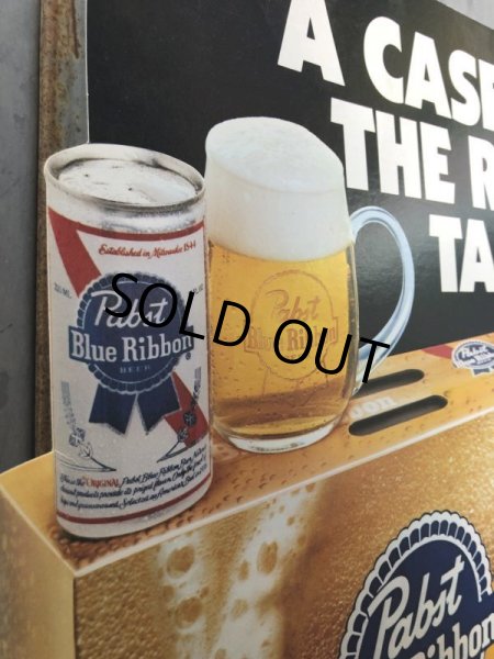 画像2: Vintage Pabst Cardboard Sign A CASE OF THE REAL TASTE! (S602) (2)