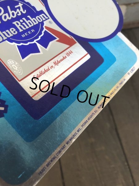 画像3: Vintage Pabst Card Sign COLD TO GO (S595) (3)