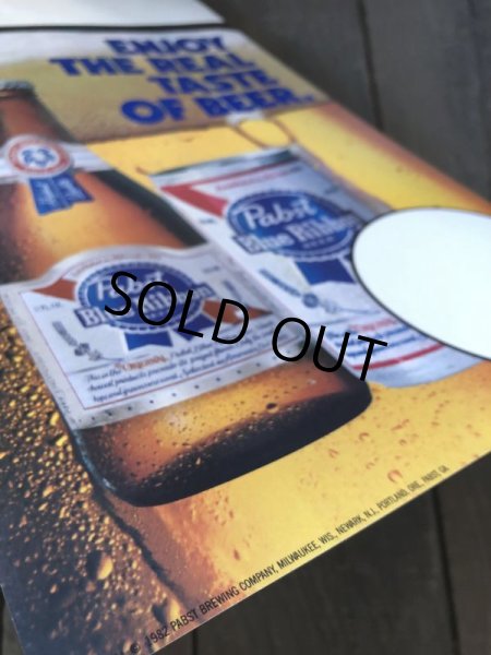 画像2: Vintage Pabst Card Sign ENJOY THE REAL TAST OF BEER (S601) (2)