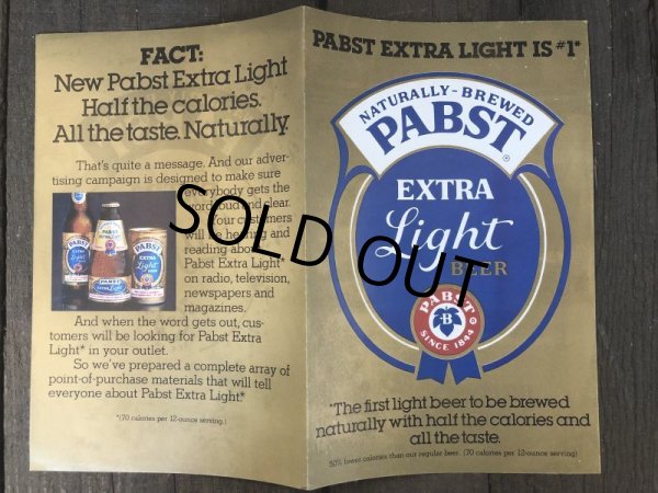 画像2: Vintage Pabst Extra Light Beer Pamphlet (S596) (2)