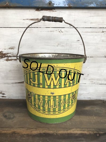 画像2: Vintage J.W.ALLEN Metal Bucket (S603) (2)