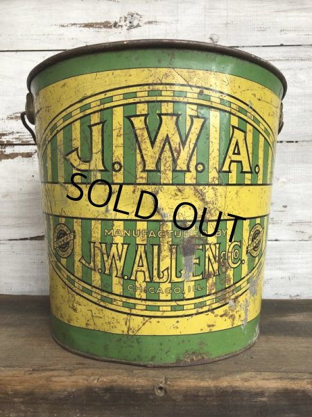 画像4: Vintage J.W.ALLEN Metal Bucket (S603) (4)