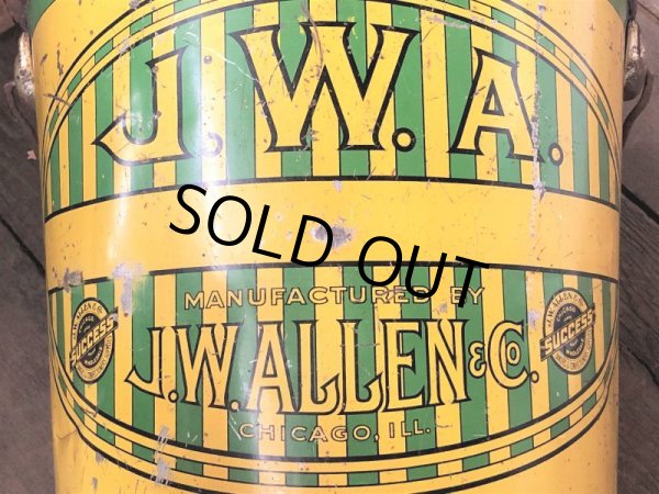 画像10: Vintage J.W.ALLEN Metal Bucket (S603) (10)