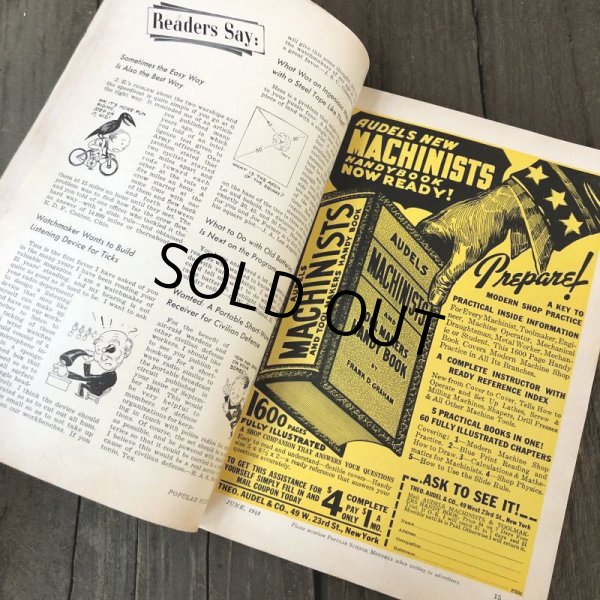 画像10: 1940s Vintage Popular Science Magazine (PS362)  (10)