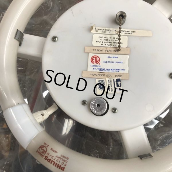 画像10: Vintage Budweiser Pool Bar Ceiling Hanging Lamp Sign (S604) (10)