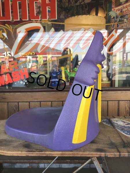 画像2: Vintage Mcdonald's Grimace Statue Playland Childs Chair (S606） (2)