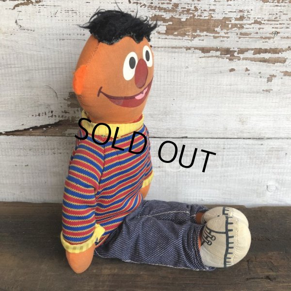 画像2: Vintage Knickerbocker Sesame Street Ernie Plush Doll (S628) (2)