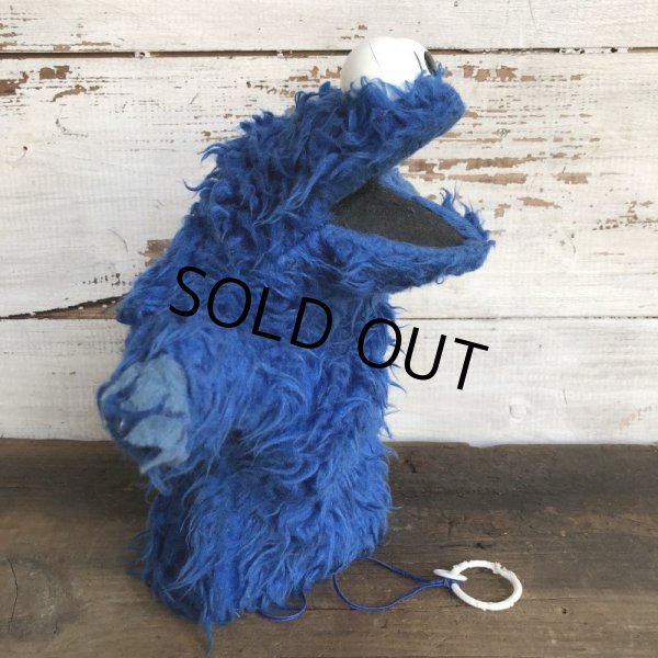 画像3: Vintage Knickerbocker Sesame Street Cookie Monster Hand Puppet Doll (S631) (3)