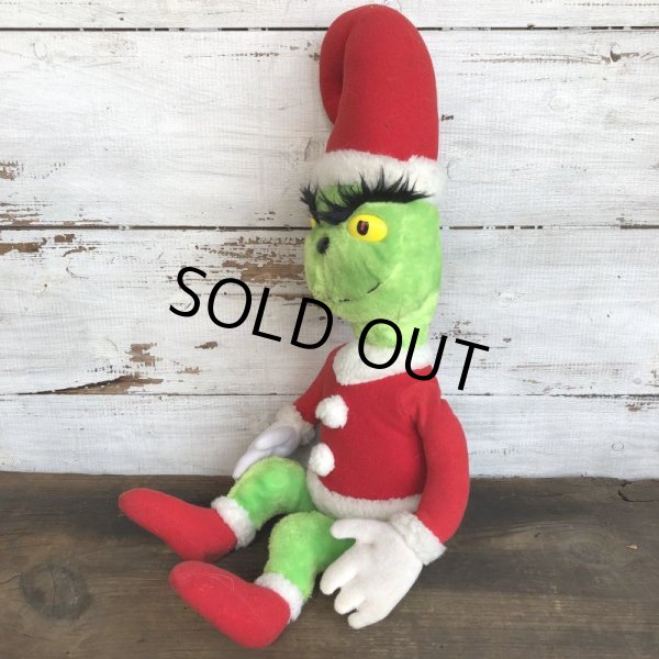 画像4: 80s Vintage Dr. Suess The Grinch Plush Doll (S639) (4)