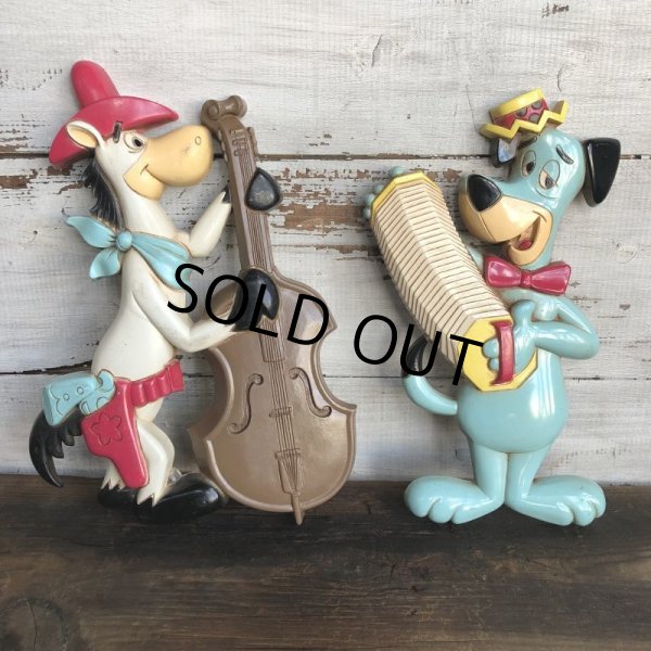 画像1: Vintage Quick Draw McGraw & Huckleberry Hound Wall Decor Set (S645） (1)