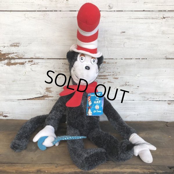 画像1: 80s Vintage Dr. Suess Cat in the Hat Plush Doll (S640) (1)