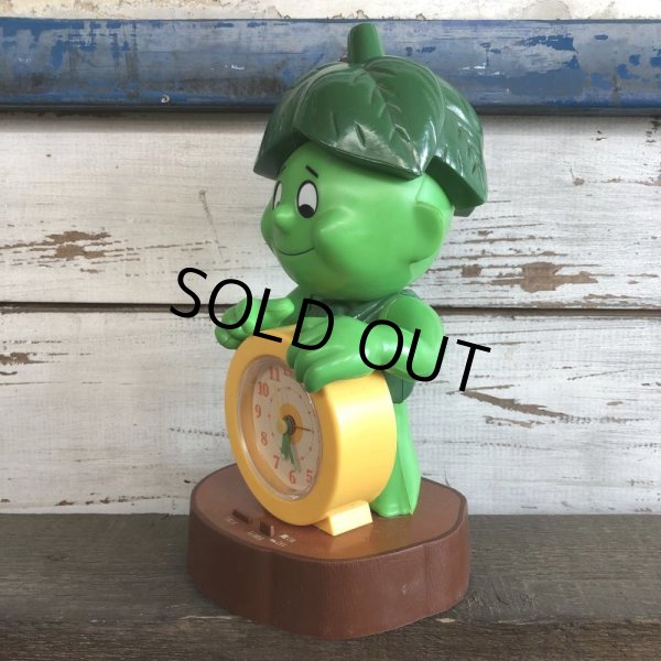 画像2: 80s Vintage Little Green Sprout Talking Alarm Clock (S680) (2)