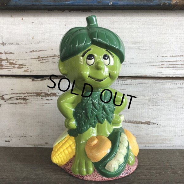 画像1: 80s Vintage Little Green Sprout Musical Bank (S677) (1)